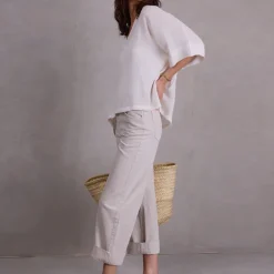 Faro witte plissé blouse