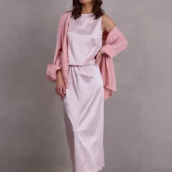 Felicia oversized roze hemd