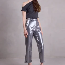 Fella asymmetrische top in antraciet