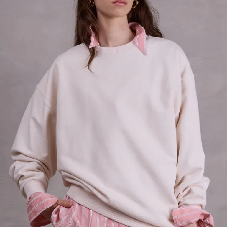 Femke ecru oversized sweater