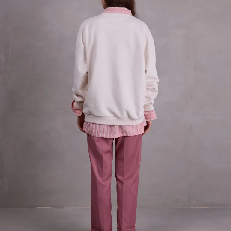 Femke ecru oversized sweater