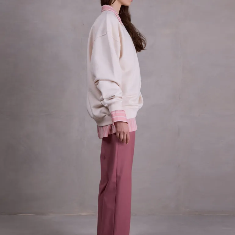 Femke ecru oversized sweater