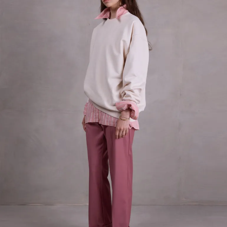 Femke ecru oversized sweater