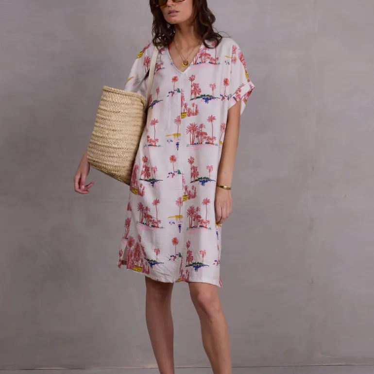 Femme jurk in white Havana