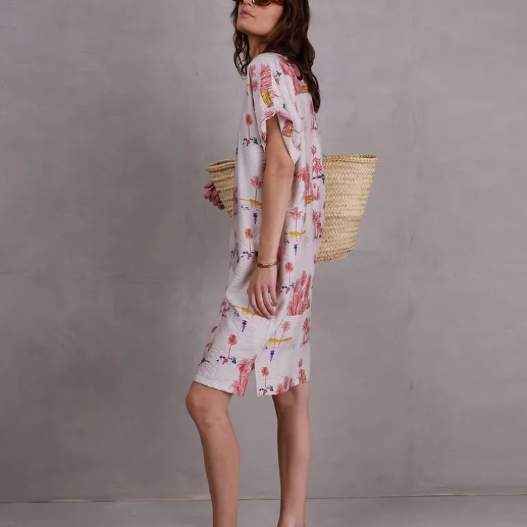 Femme jurk in white Havana