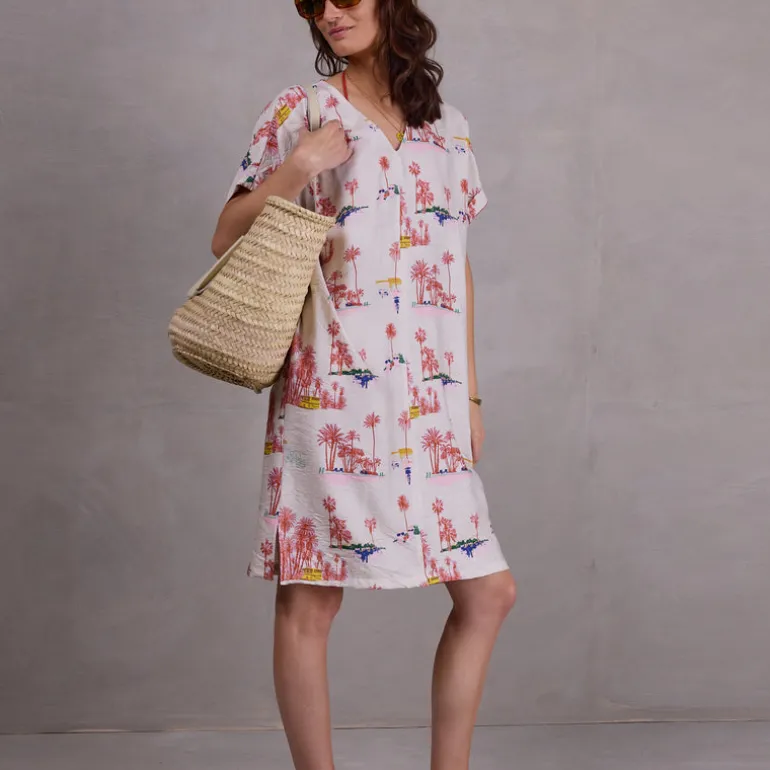 Femme jurk in white Havana