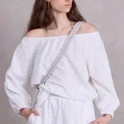 Fender witte blouse