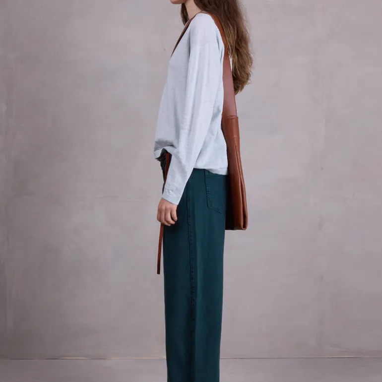 Fenne broek in evergreen
