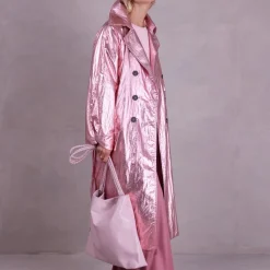 Ferdi pink trench coat