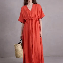 Ferel jurk in flame Tencel
