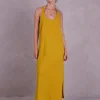 Fia jurk in curry