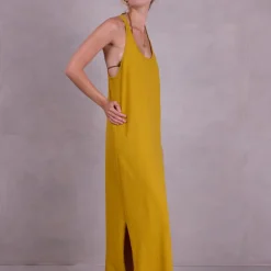 Fia jurk in curry