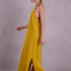 Fia jurk in curry