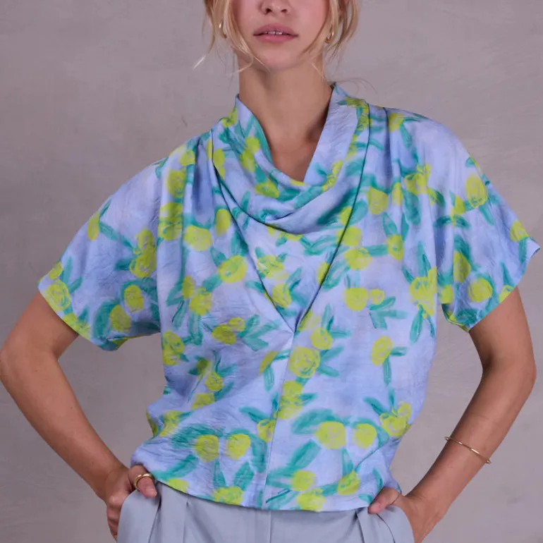 Filipa blouse in limoncello flowers