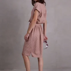 Flobert jurk in pink sand