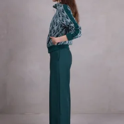 Fong broek in bottle green