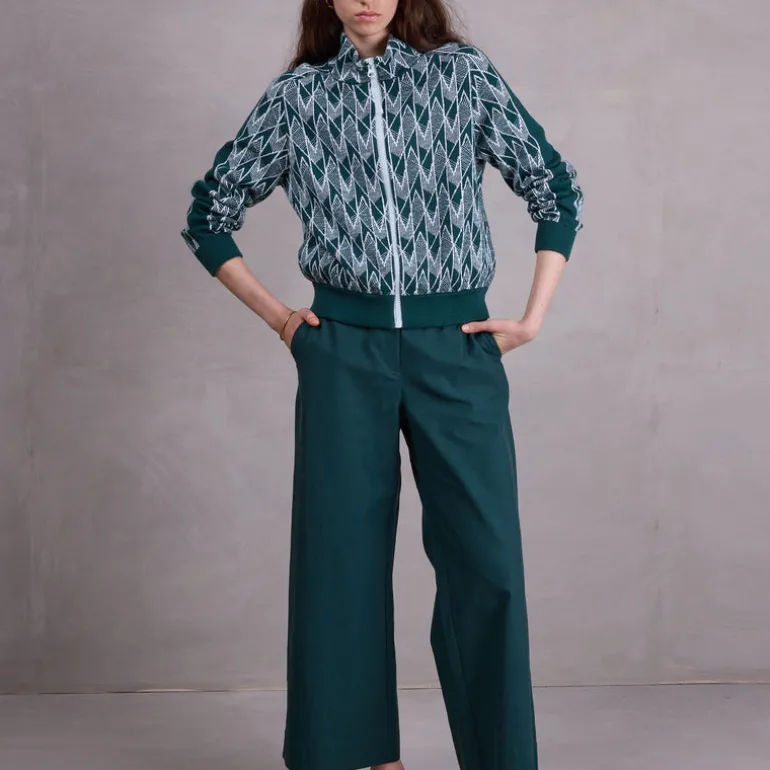 Fong broek in bottle green