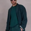 Franz blazer in evergreen