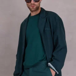 Franz blazer in evergreen