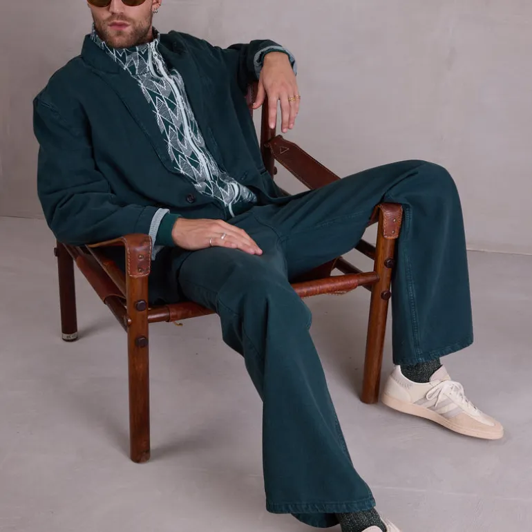 Franz blazer in evergreen
