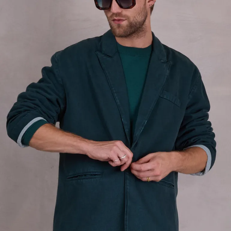 Franz blazer in evergreen