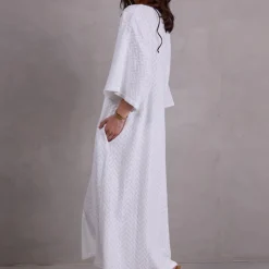 Freya witte broderie jurk