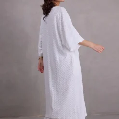 Freya witte broderie jurk