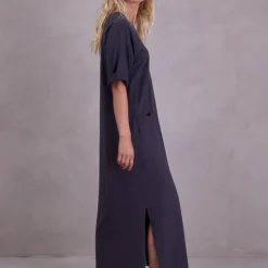 Funic jurk in charcoal