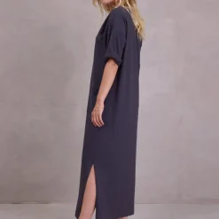 Funic jurk in charcoal