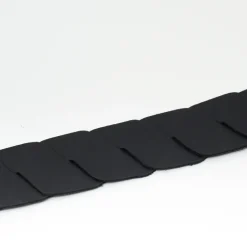 Gevlochten zwarte riem