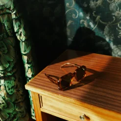 Jackie zonnebril in light tortoise /olive