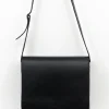 Medium crossbody handtas in zwart nappaleer