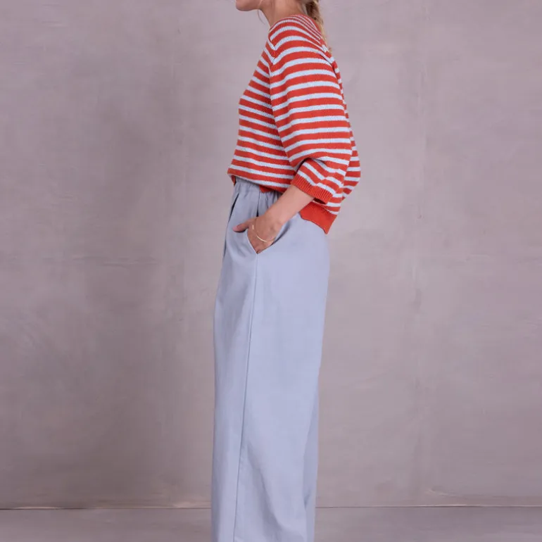 Merselo langoustine gestreepte trui
