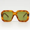 Onassis zonnebril in light tortoise /olive