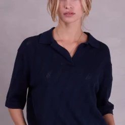 Oploo polo in night blue