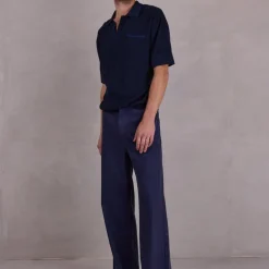 Osaka polo in night blue