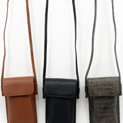 Smartphone bag in cognac nappaleer