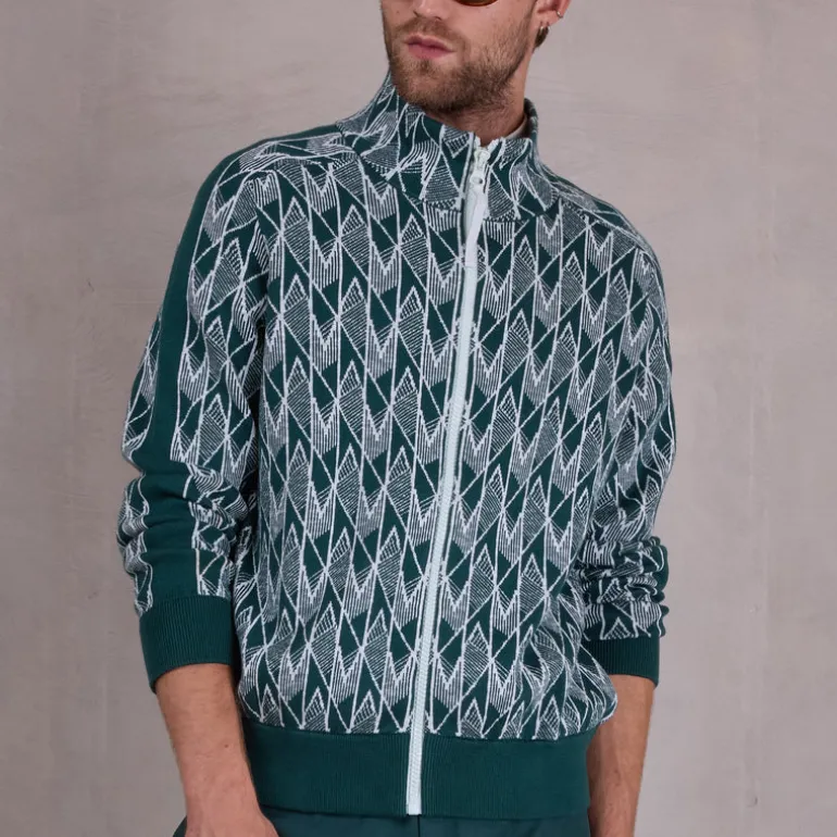 Spoleto vest in evergreen