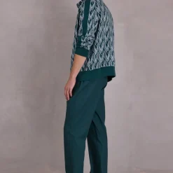 Spoleto vest in evergreen