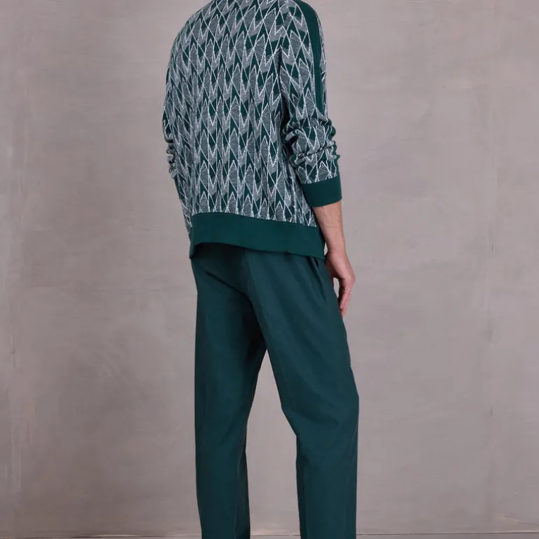 Spoleto vest in evergreen