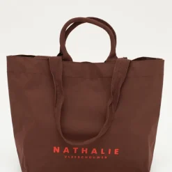 XL shopper in dark henna
