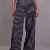 Zoella broek in black stripes