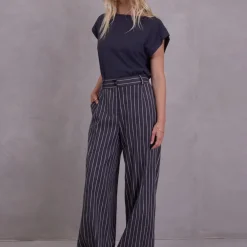 Zoella broek in black stripes