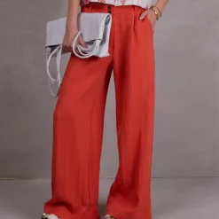Zoella broek in flame Tencel