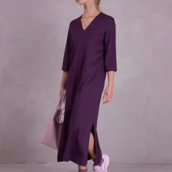 Zouzou jurk in aubergine