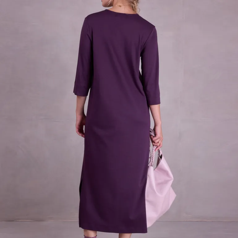 Zouzou jurk in aubergine