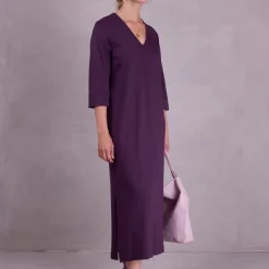 Zouzou jurk in aubergine